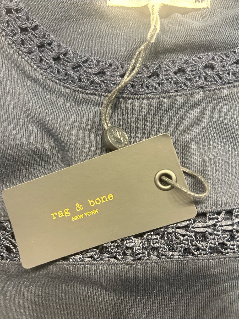*NWT* Rag & Bone Rosie Lace-Trim Cotton Muscle Tank, Size Medium - Picture 11 of 14